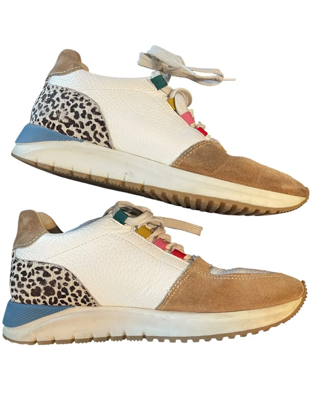 Boden Classic Trainer Multi Colorblock Sporty Chic Retro Runner Sneaker Size 37